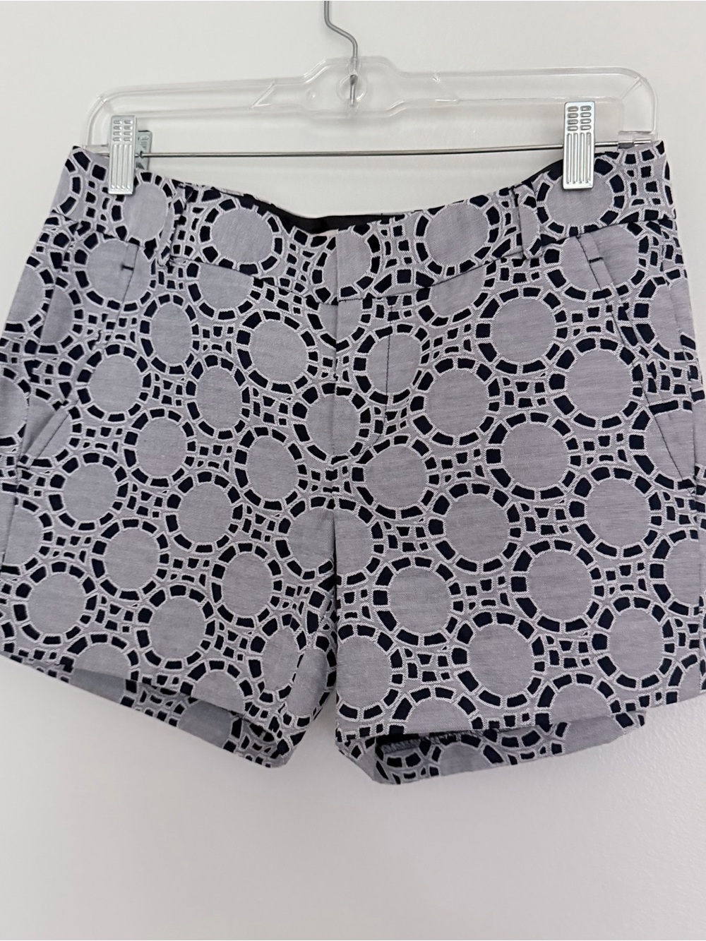 Women's Gray Patterned Shorts